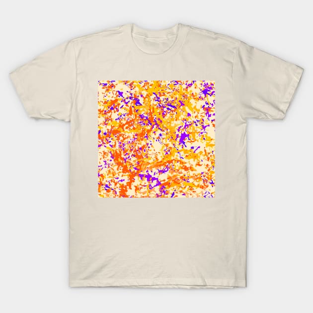 Paint Dots Vector Yellow and Purple T-Shirt by Bespired